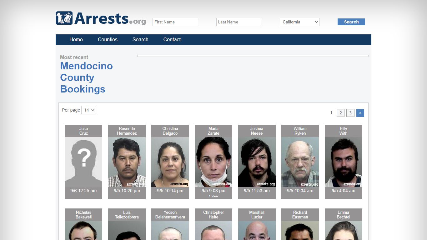 Mendocino County Arrests and Inmate Search